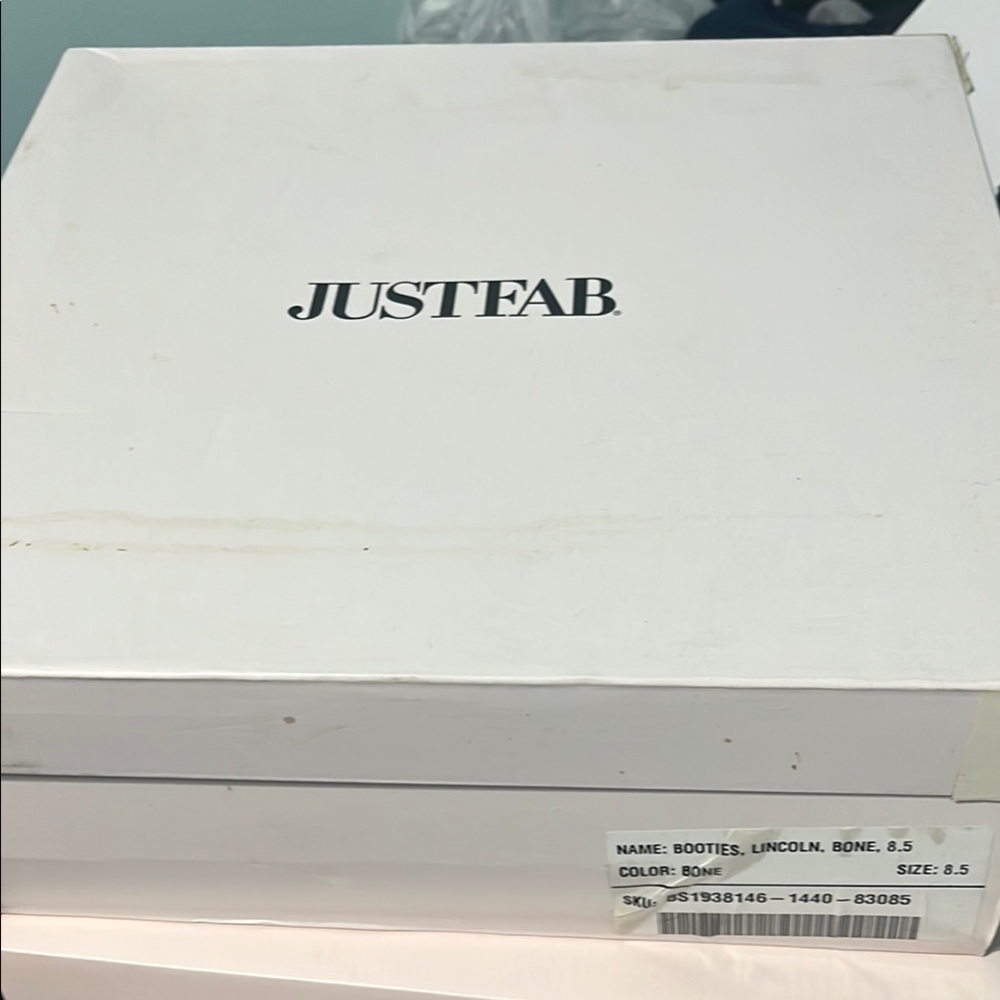 JustFab White Shoe Box